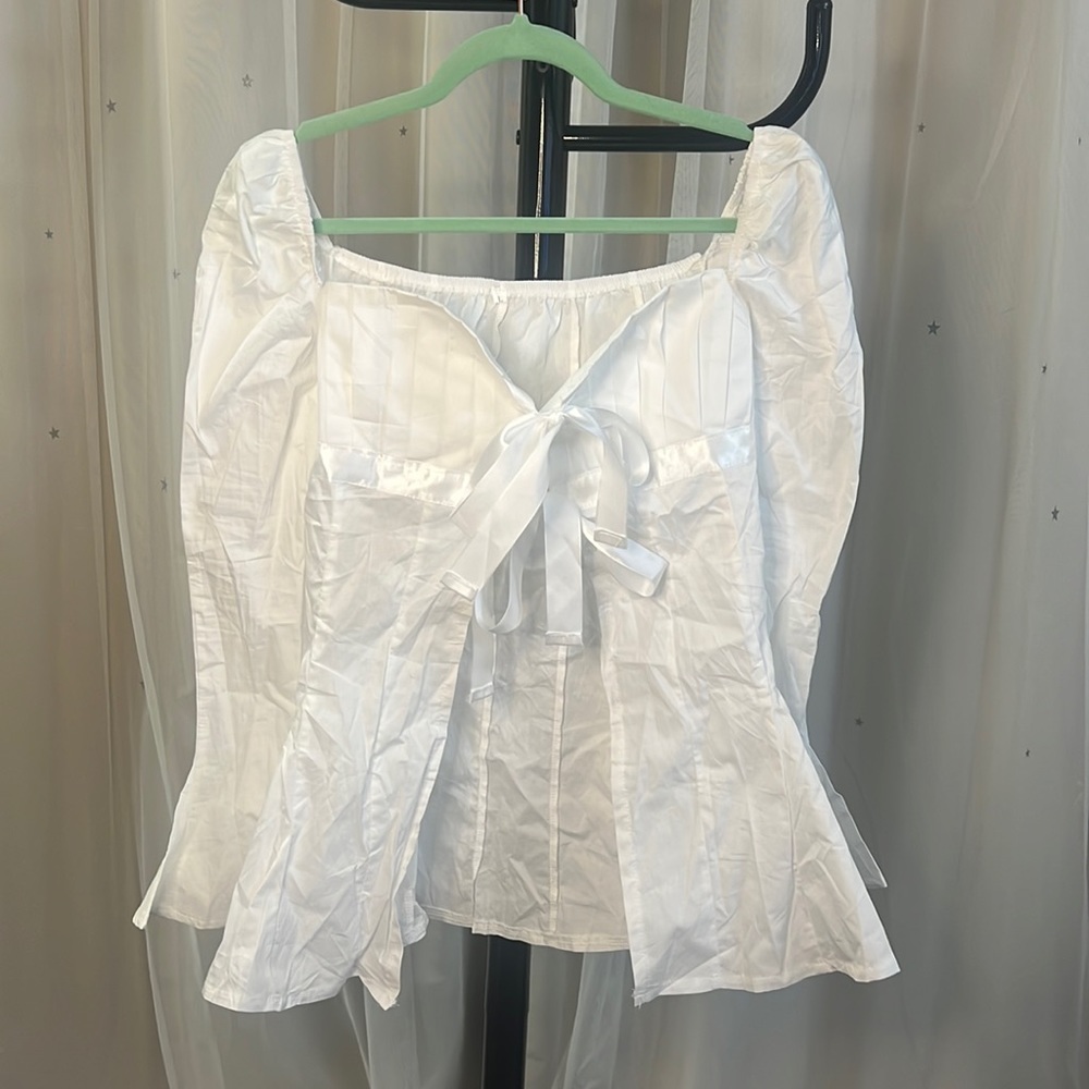 White Bow Top